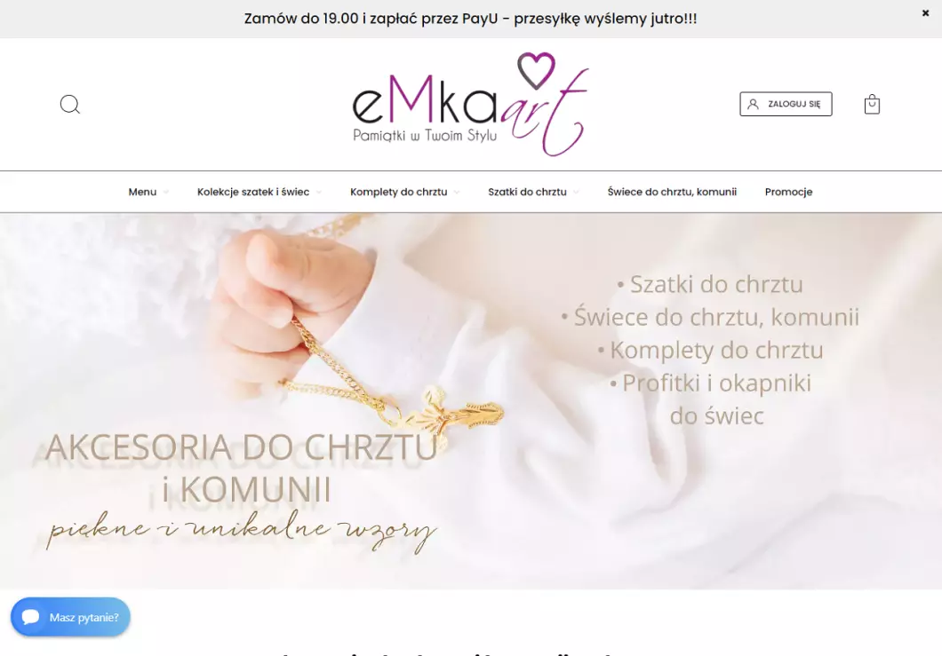 Akcesoria do chrztu - Emka-Art - podgląd