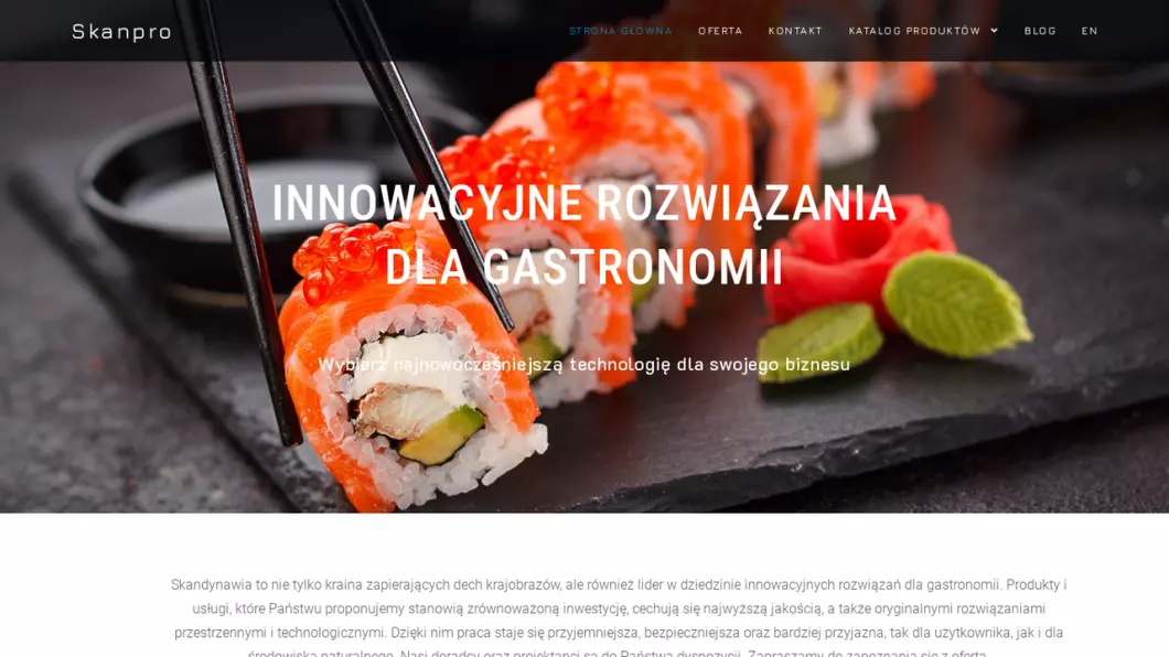 Skandynawskie wyposażenie gastronomiczne Skanpro - podgląd