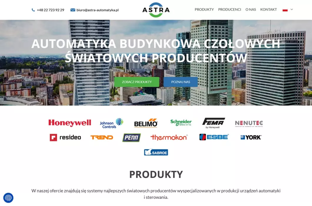 Automatyka budynkowa - Astra - podgląd