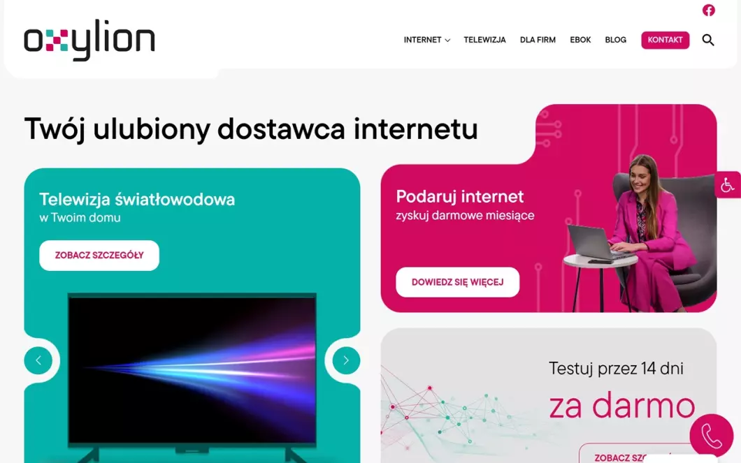 Oxylion Internet - podgląd