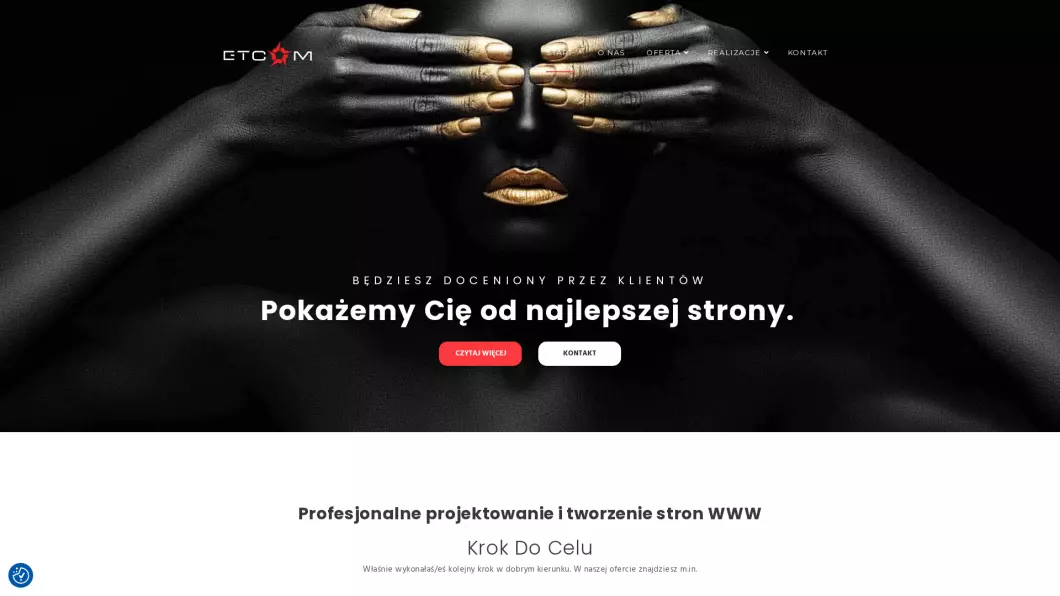 Projektowanie i tworzenie stron www ETCOM – agencja interaktywna - podgląd