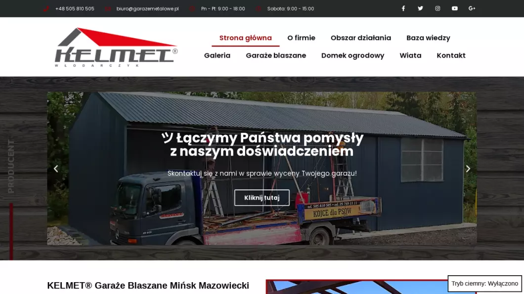 Kelmet Garaże Blaszane - podgląd