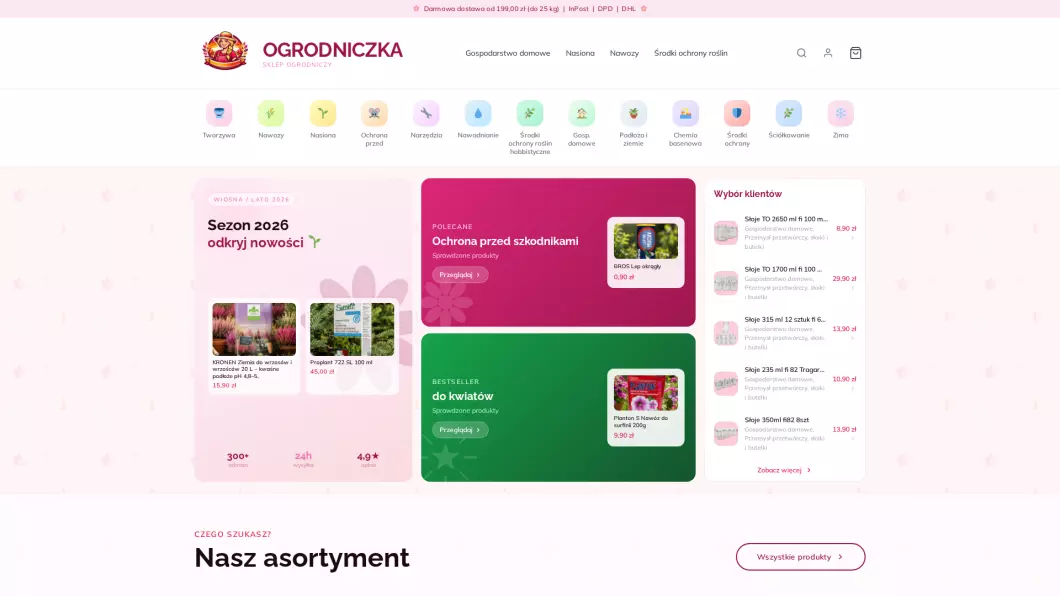 Ogrodniczka Sklep Ogrodniczy - podgląd